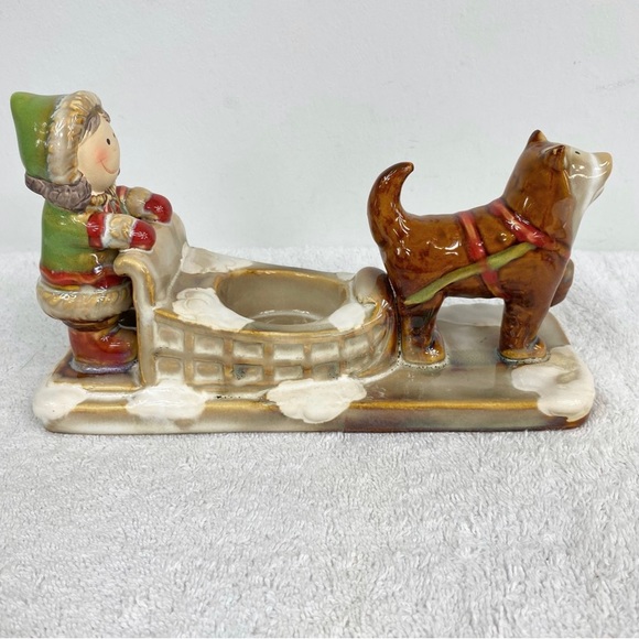 Yankee Candle Ronnie Walker “Eskimo Sleigh Dog Tea Light” Holder - Picture 3 of 11